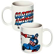Captain America Marvel White Coffee Mug